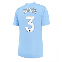 Manchester City Ruben Dias #3 Replica Home Shirt Ladies 2023-24 Short Sleeve